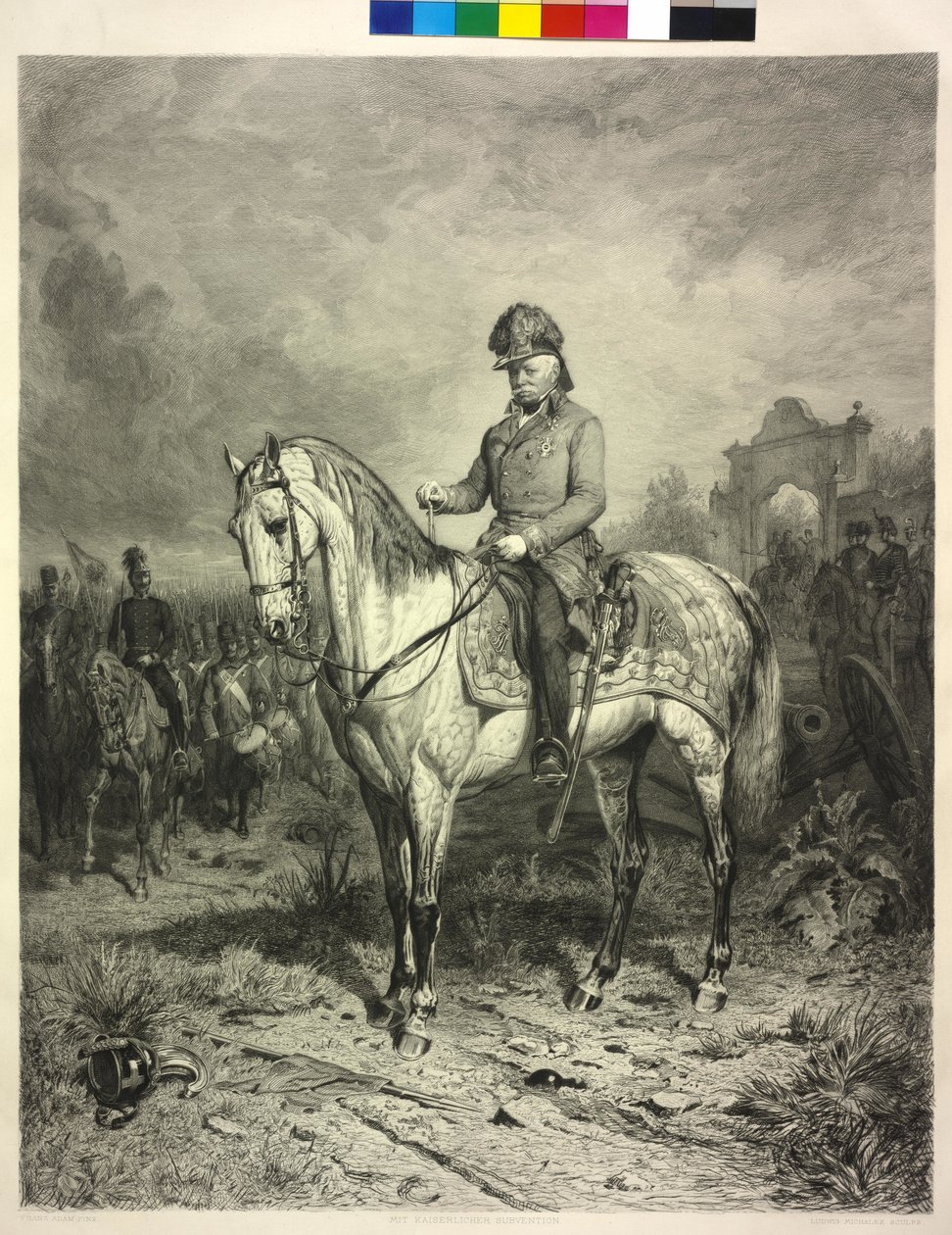 Joseph greve Radetzky av Radetz (etsning) av Franz Adam