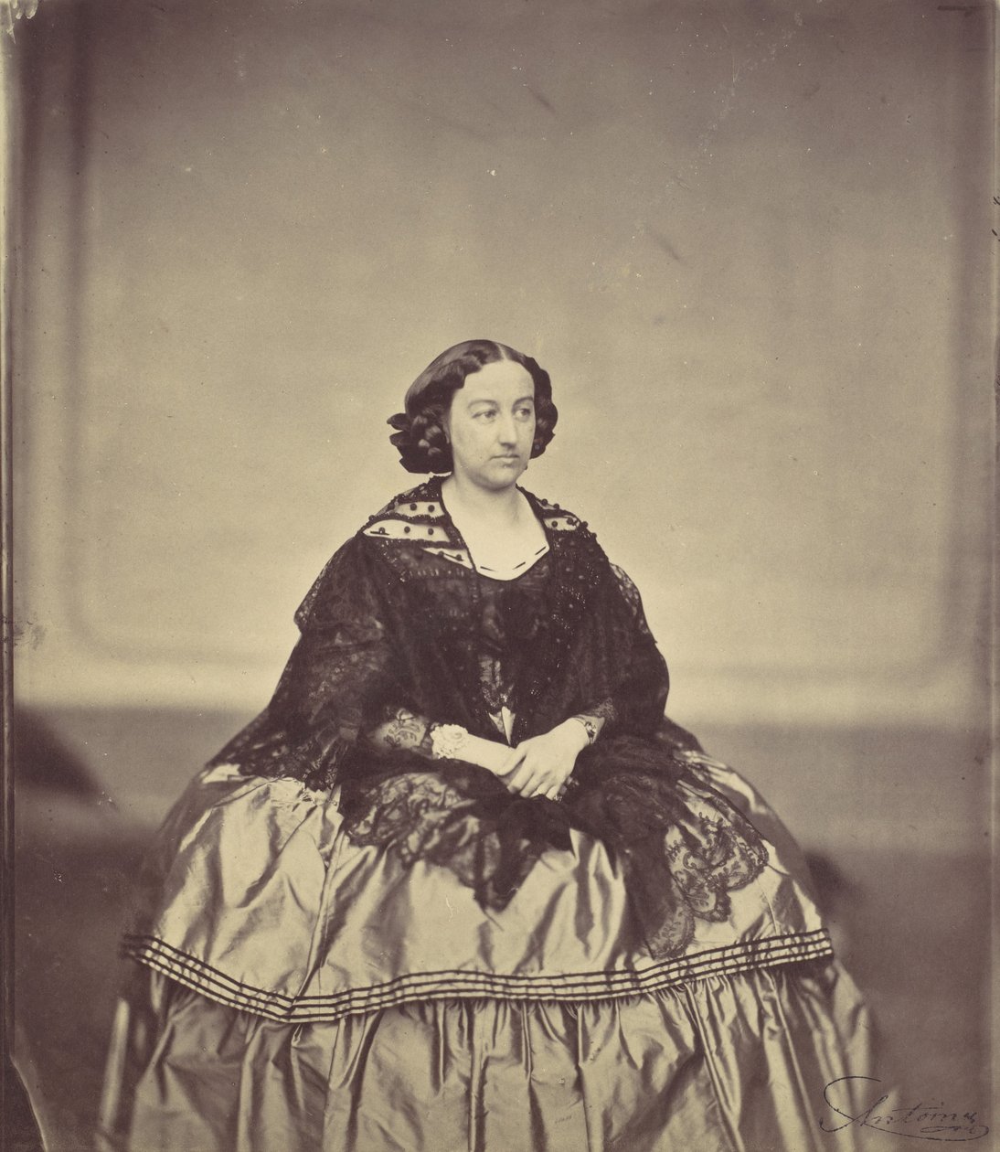 Marie Antoine, geb. Woes, 1850-60-tal. av Franz Antoine