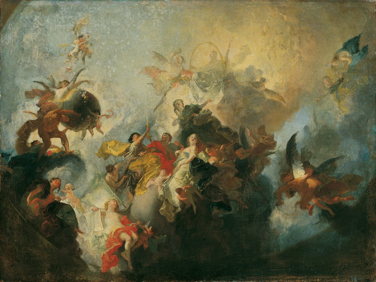 Gudomlig försyn och dygder av Franz Anton Maulbertsch