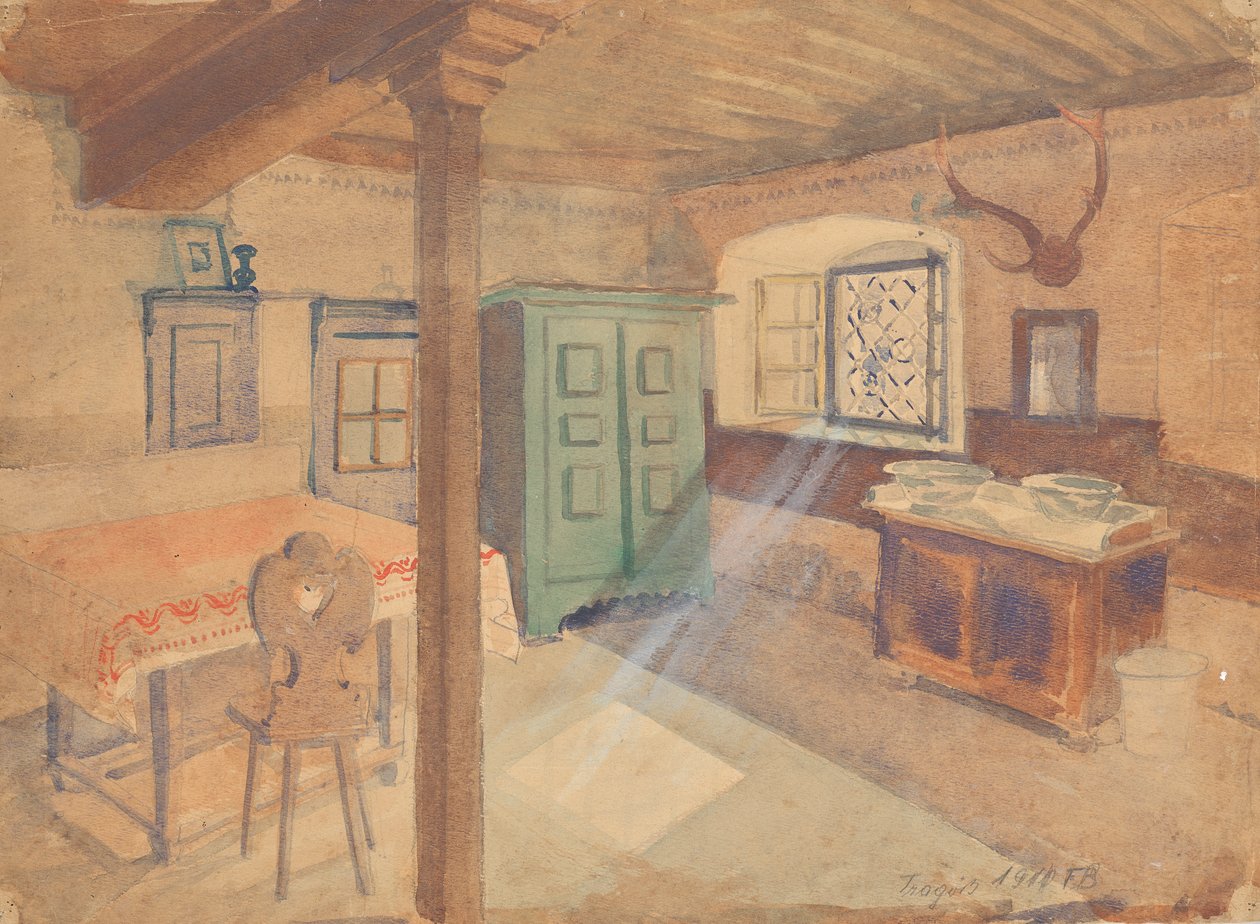 Bondgård i Tragöß av Franz Barwig d. Ä.