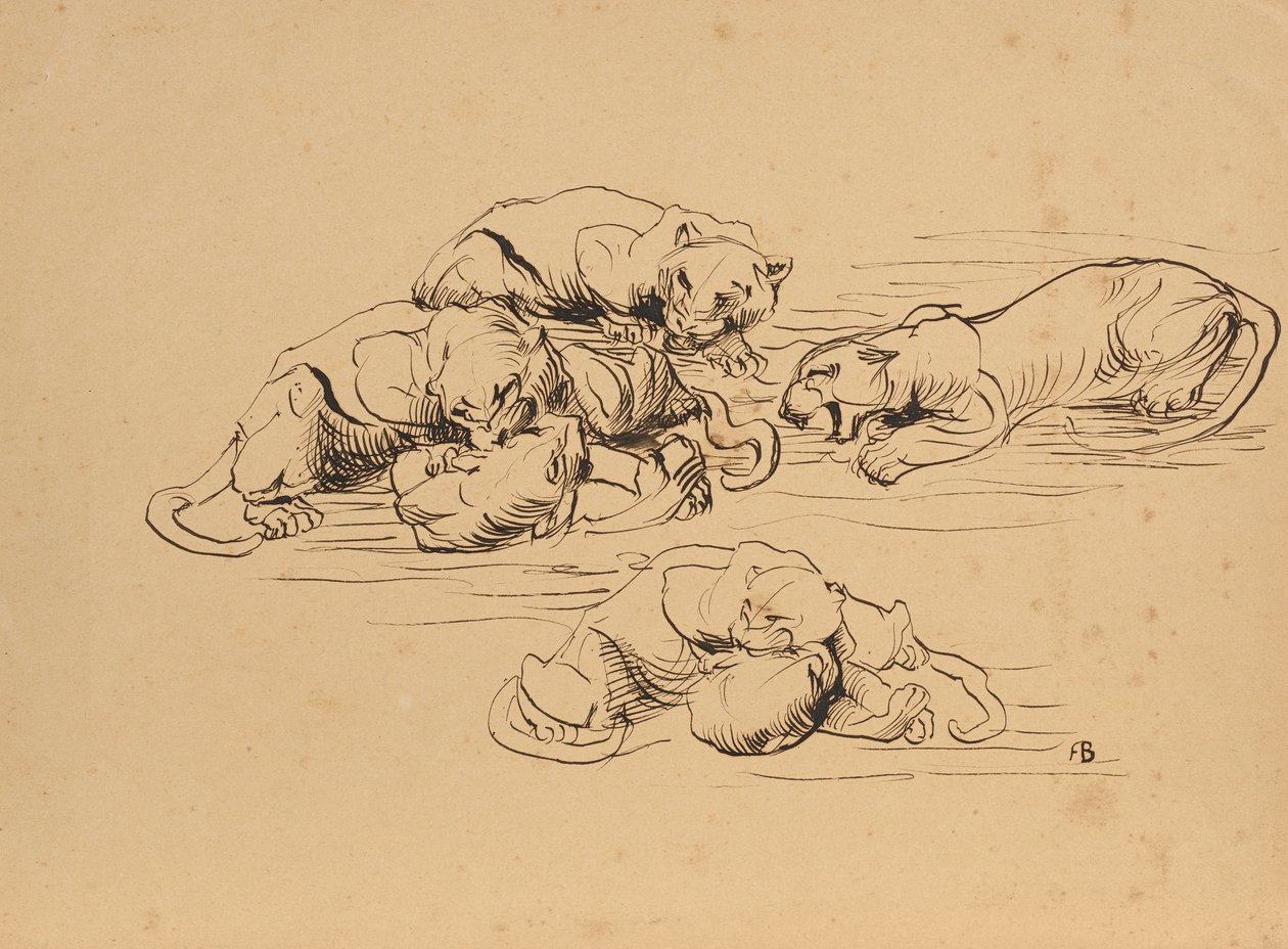 Snurrande Sundapanthers av Franz Barwig d. Ä.