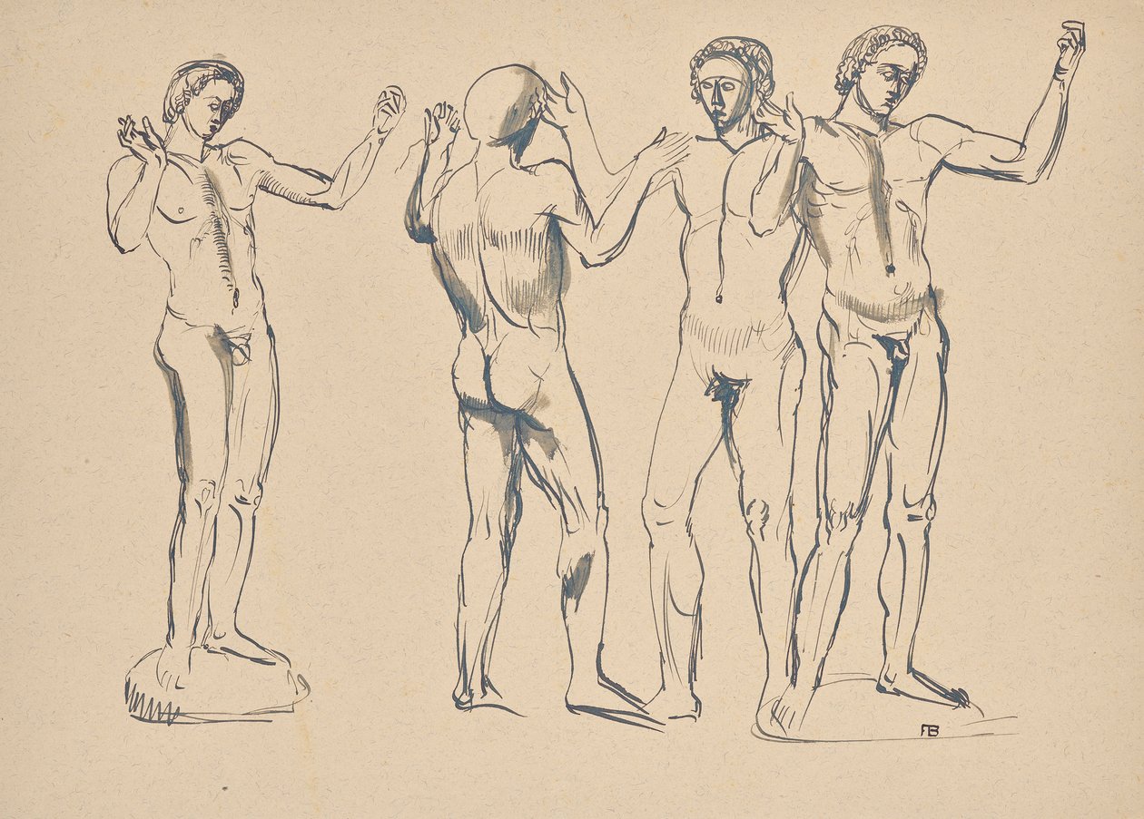 Fyra skisser för talaren av Franz Barwig d. Ä.