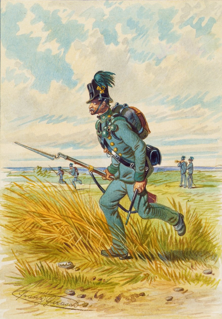 Soldat med bajonett av Franz Gerasch