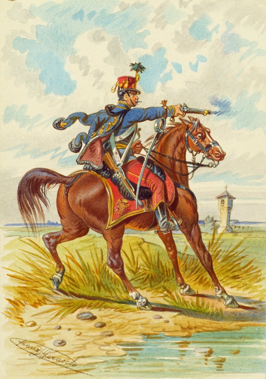 soldat till häst av Franz Gerasch