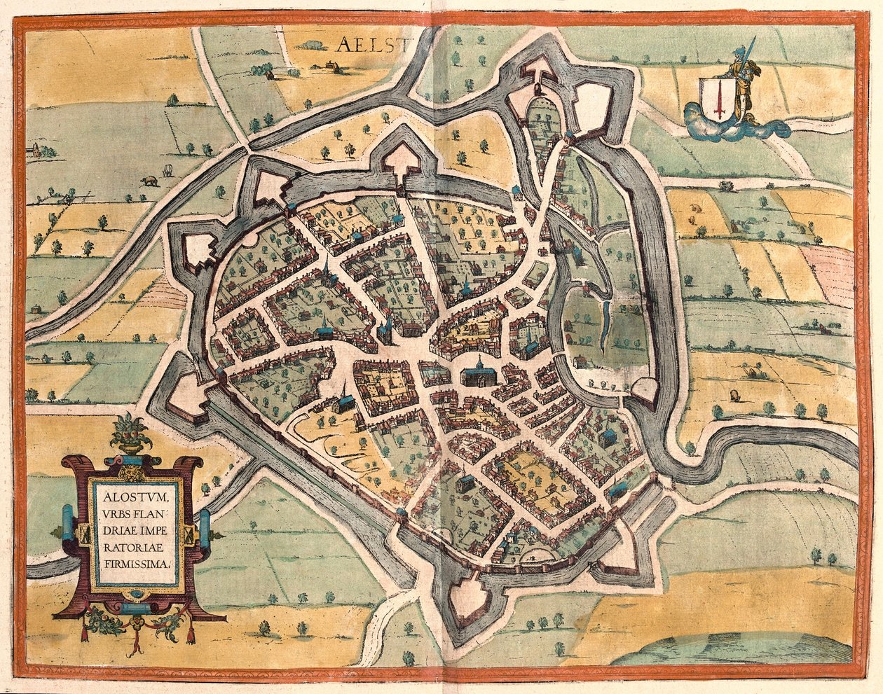 Aalst, Belgien (gravyr av Franz Hogenberg