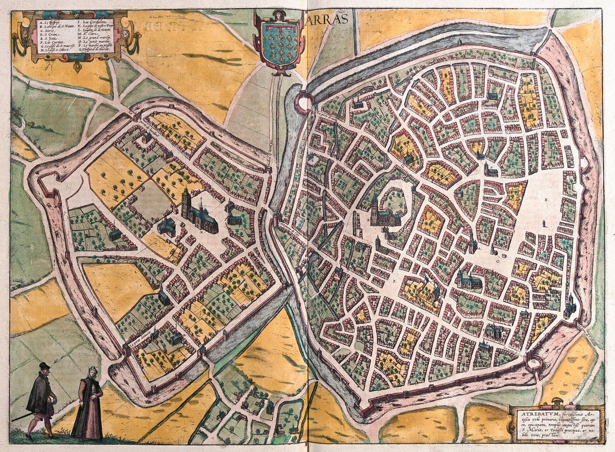 Arras - Norra Frankrike av Franz Hogenberg