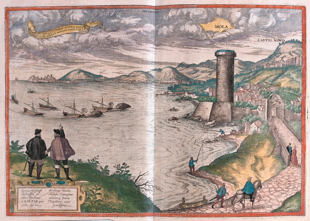 Gaeta eller Gaete, Italien (gravyr av Franz Hogenberg
