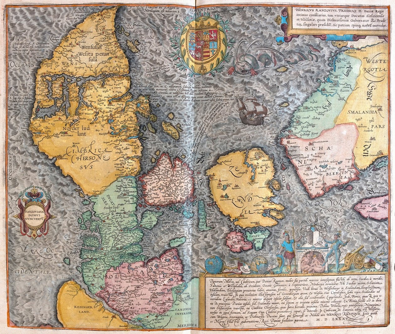 Jylland, Danmark (gravyr av Franz Hogenberg
