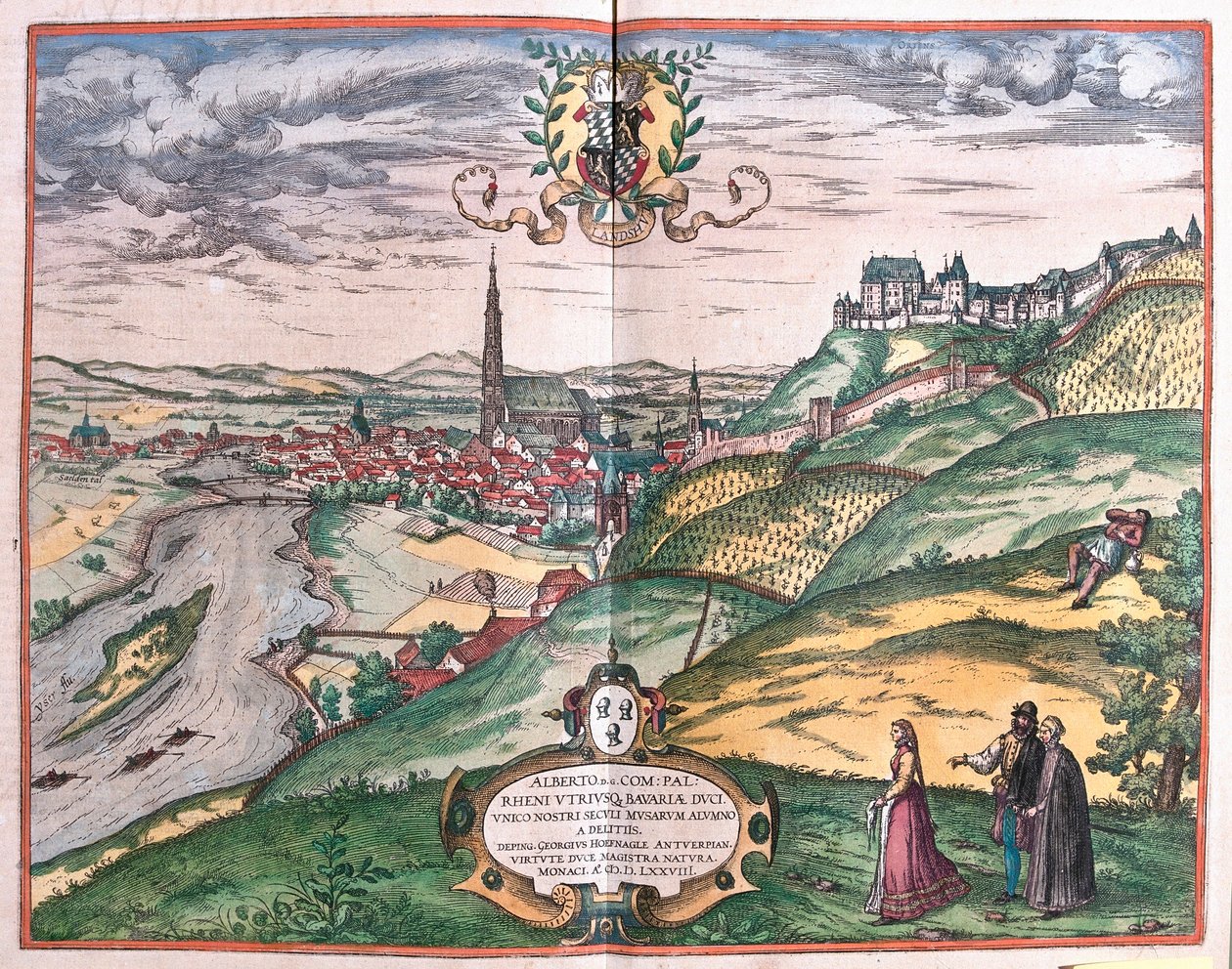 Landshut, Tyskland av Franz Hogenberg