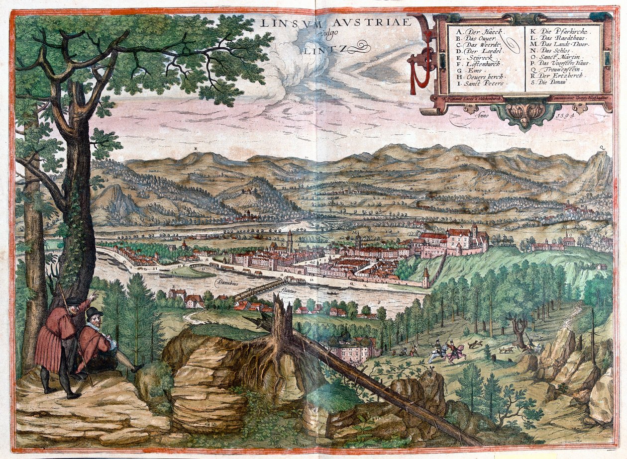 Linz, Österrike av Franz Hogenberg