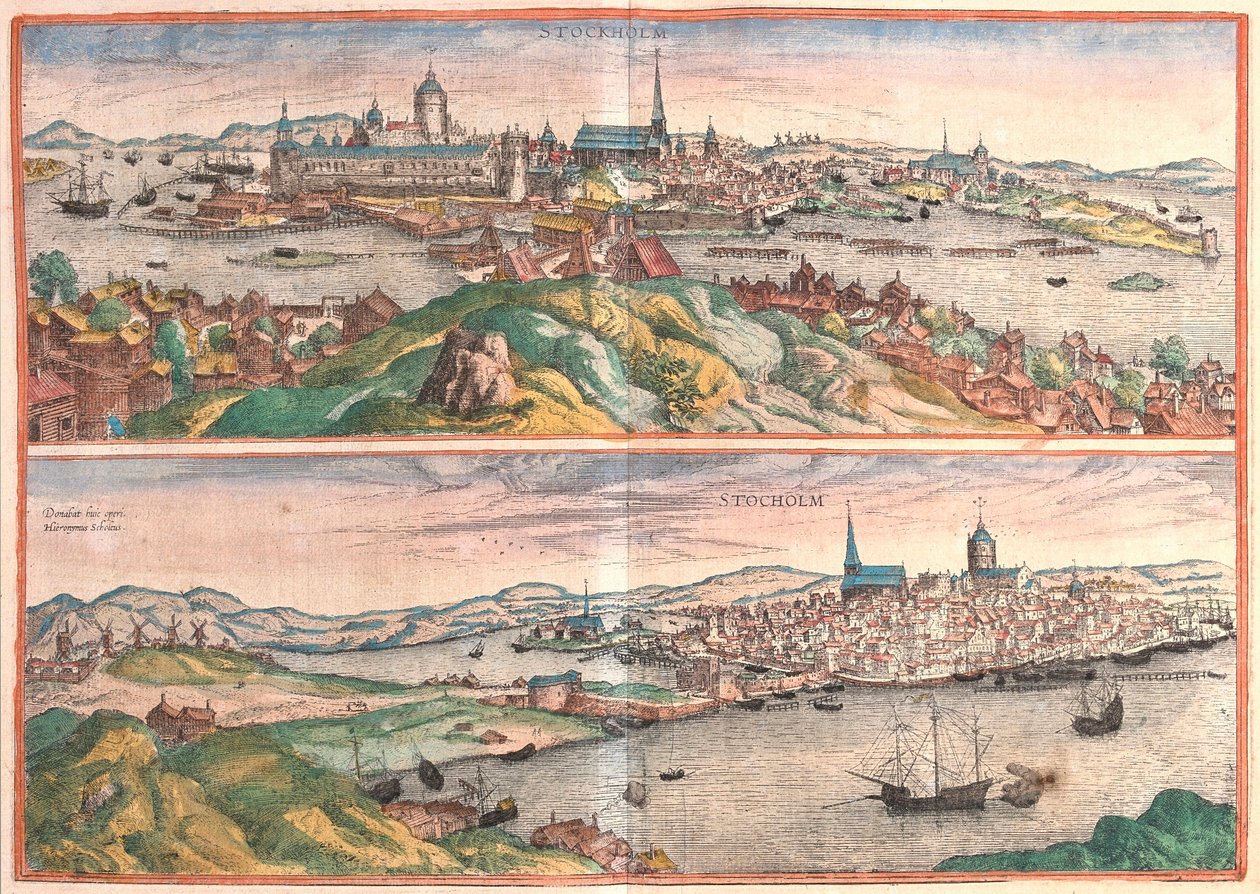 Stockholm, Sverige (gravyr av Franz Hogenberg