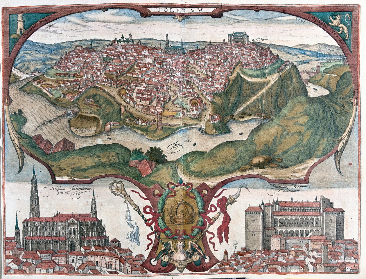 Toledo, Spanien av Franz Hogenberg