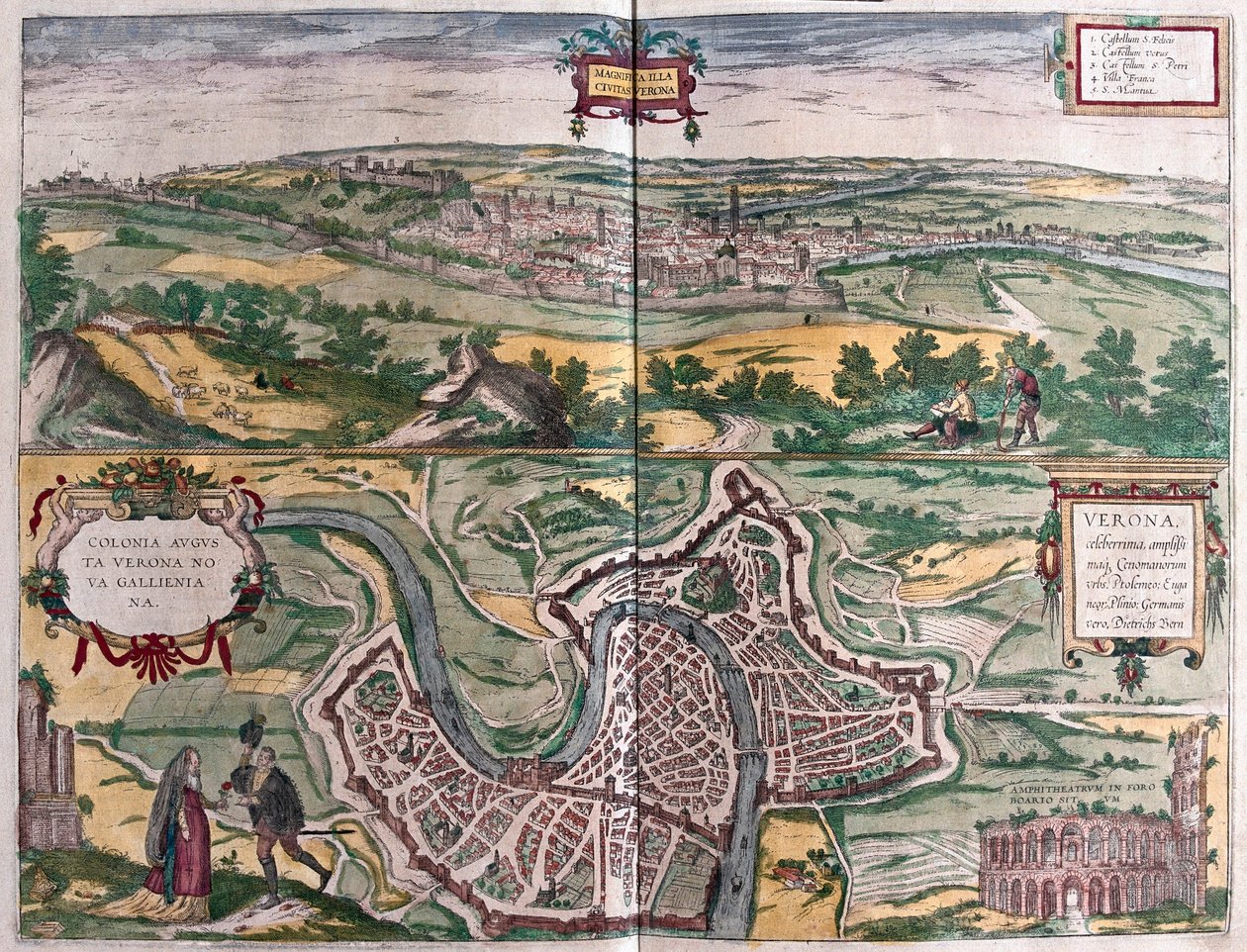 Verona, Italien av Franz Hogenberg