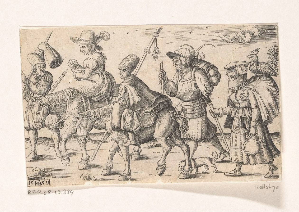 Soldater och marknadsförare av Franz Isaac Brun