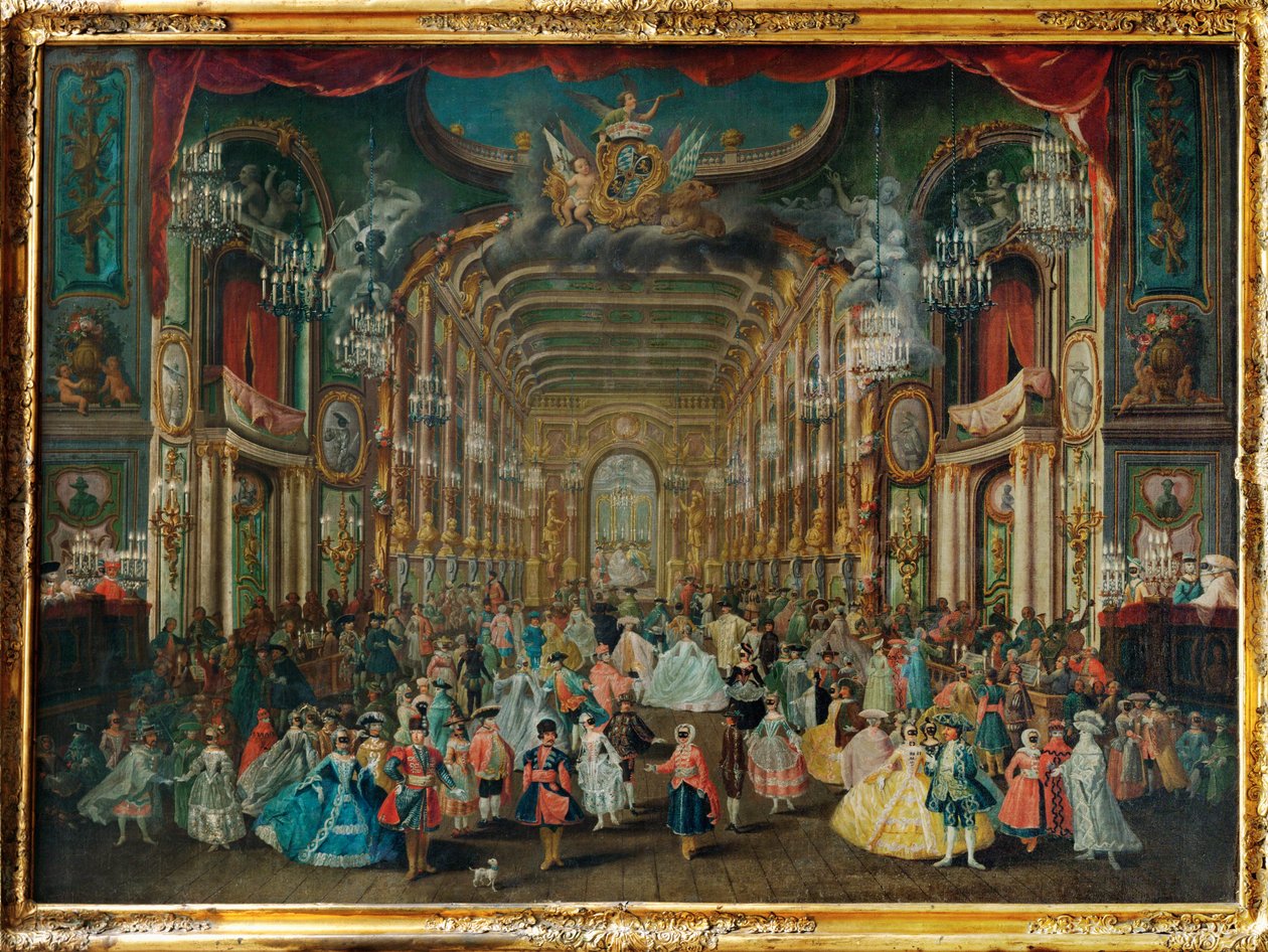 Maskeradbal i Bonns Residenzteater ... av Franz Jakob Rousseau