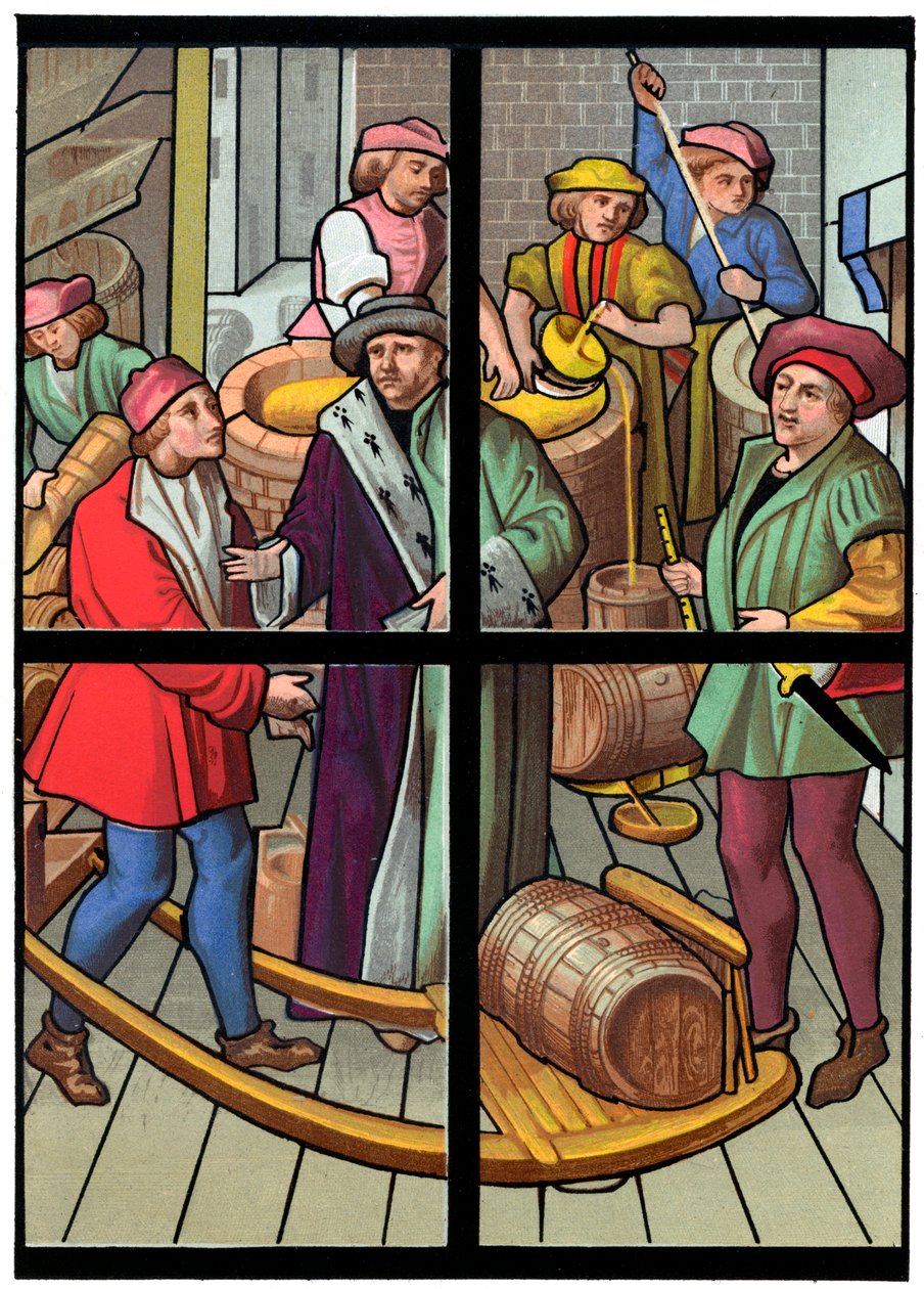 Ett bryggeri, 1400-talet 1849. av Franz Kellerhoven