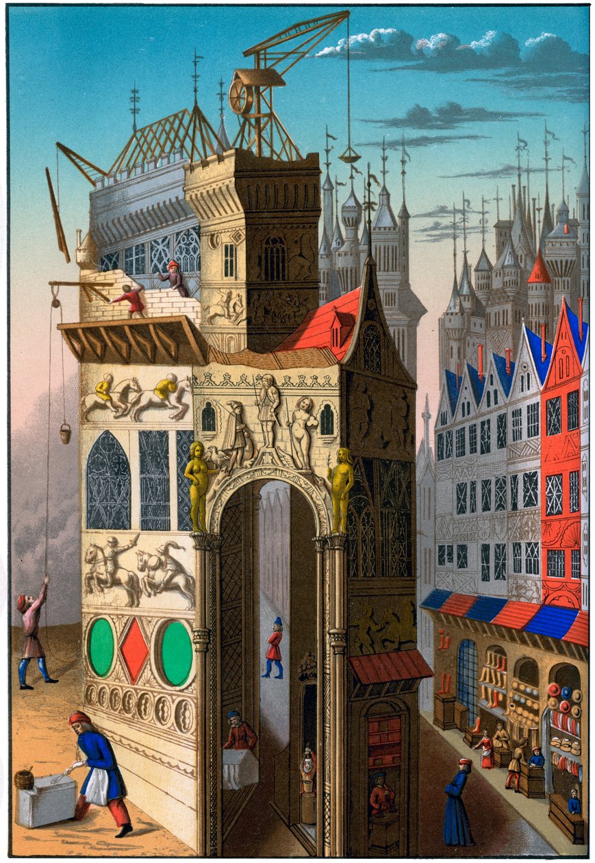 Byggnadskonstruktion, Frankrike, 1400-talet 1849. av Franz Kellerhoven