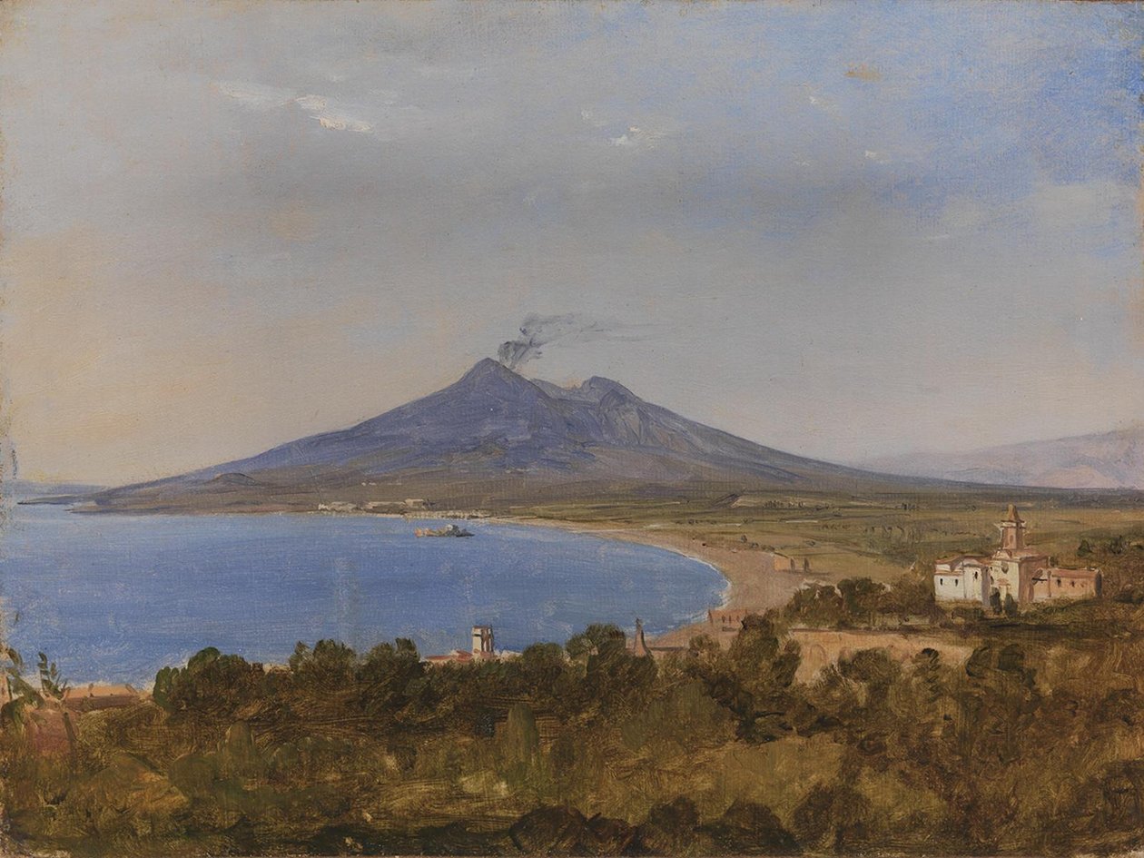 Neapelbukten med Vesuvius av Franz Ludwig Catel