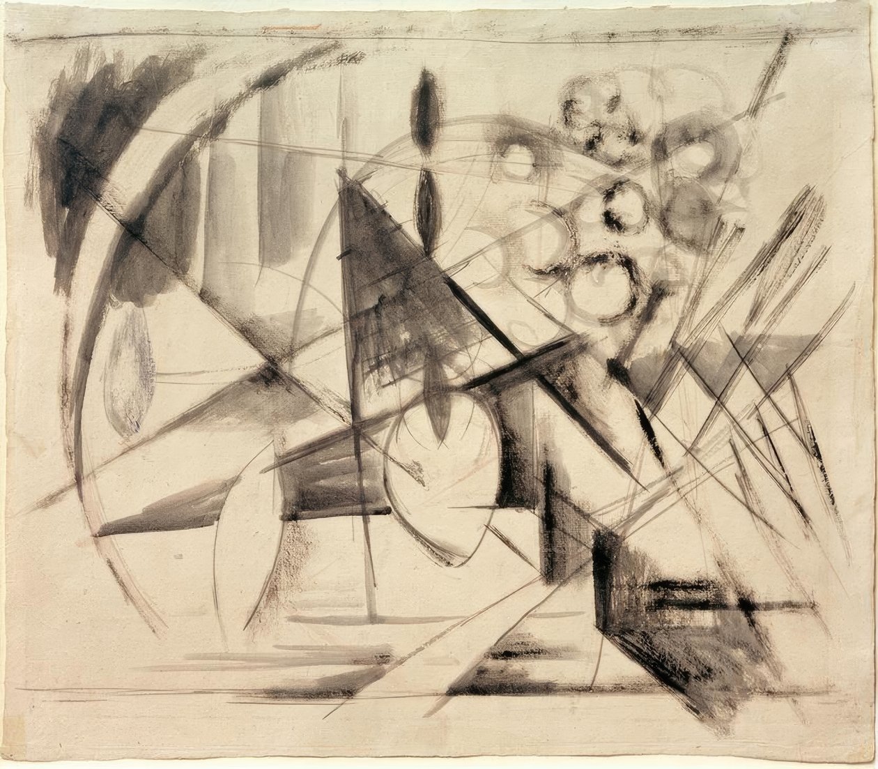 Abstrakt teckning av Franz Marc