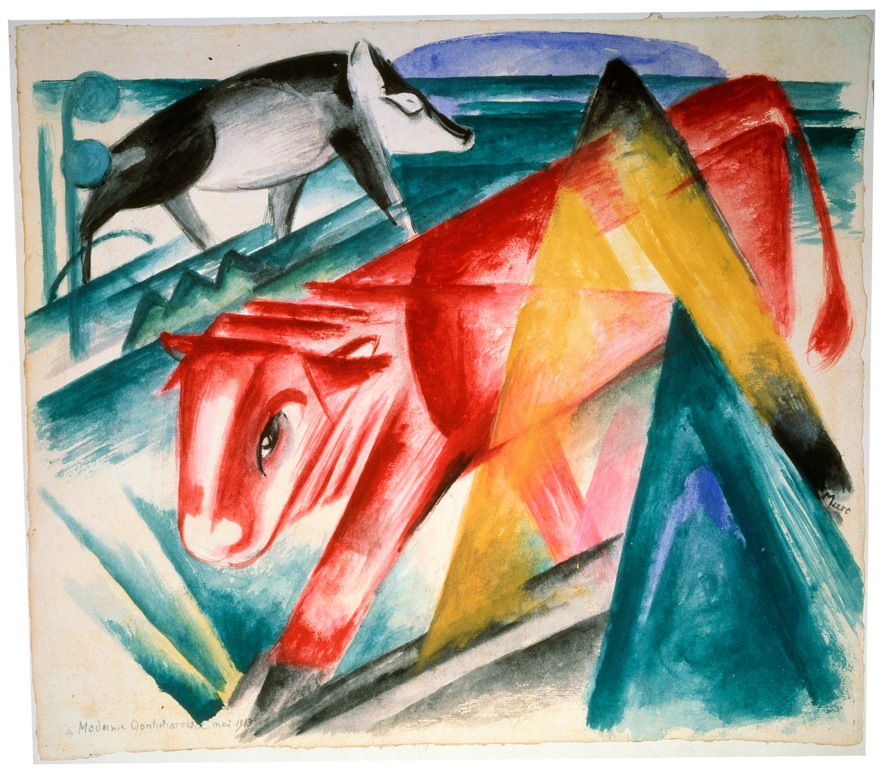 Djur, 1912-1913. av Franz Marc