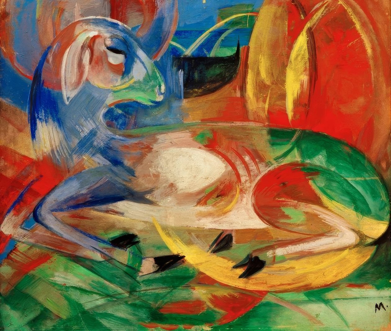 Blått lamm av Franz Marc