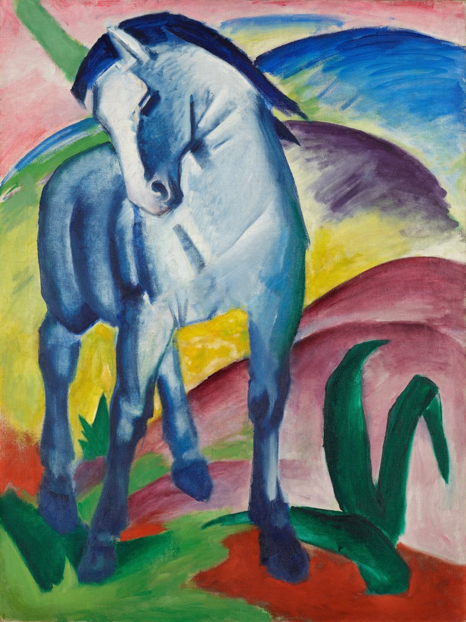 Blå häst I av Franz Marc