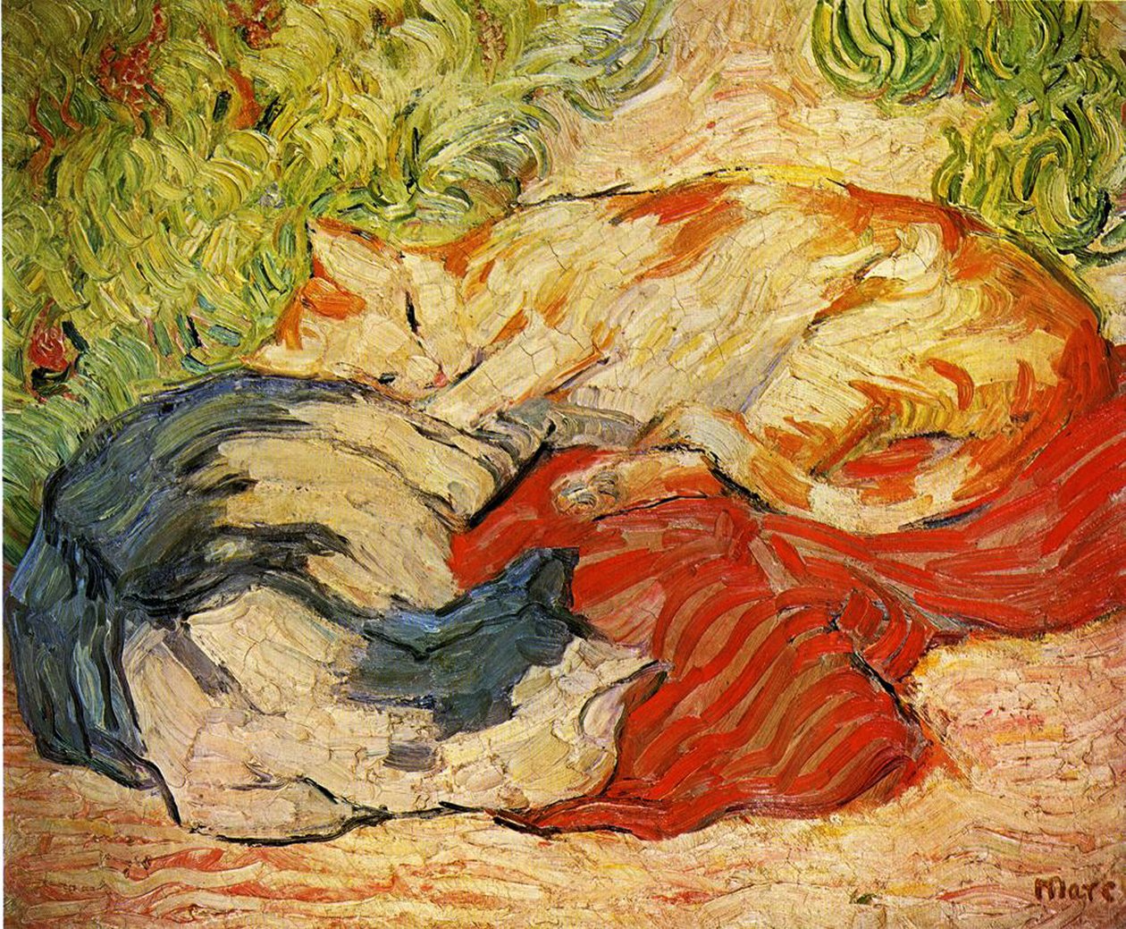 Katter av Franz Marc