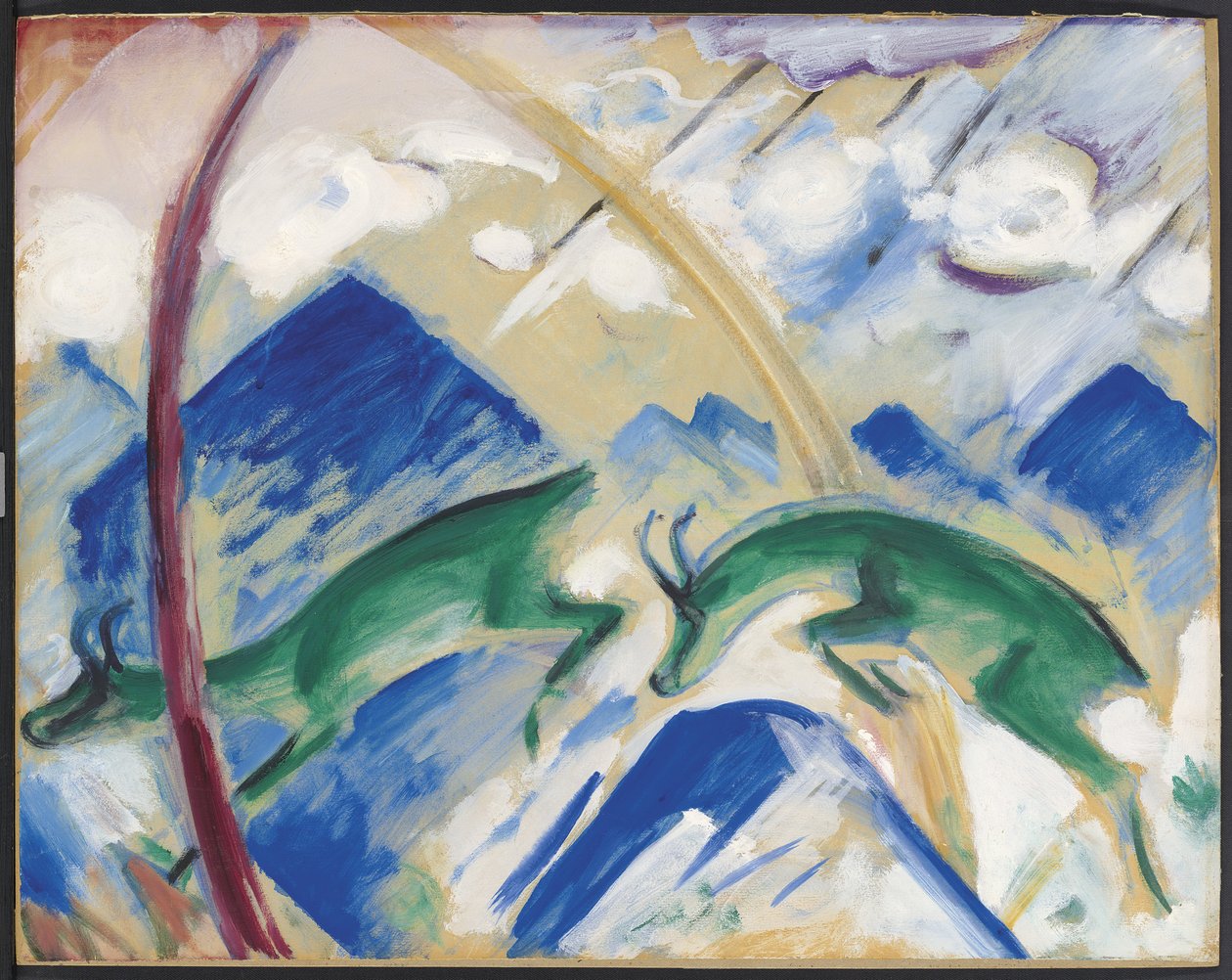 Gems, 1911 av Franz Marc