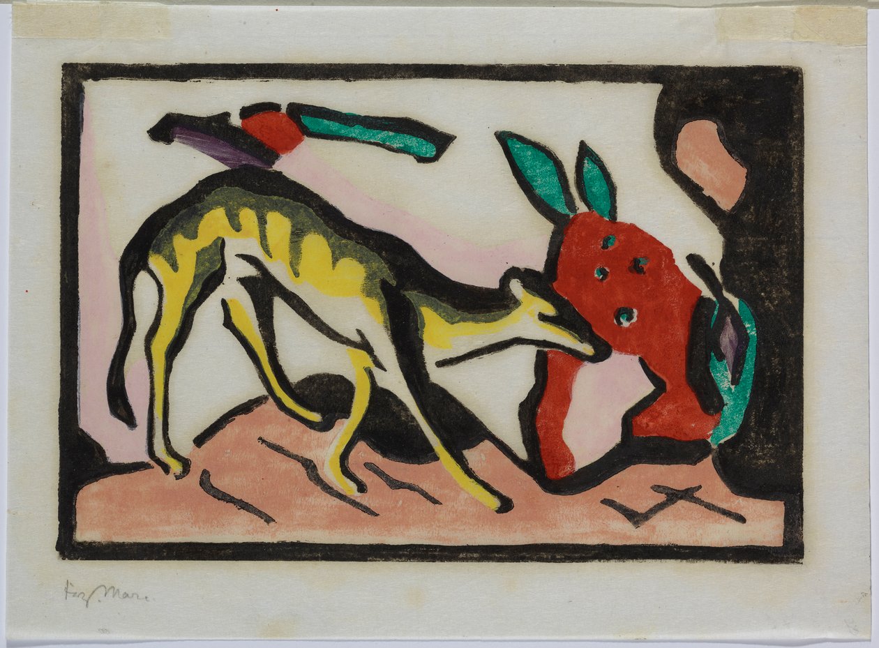 Mytisk varelse av Franz Marc