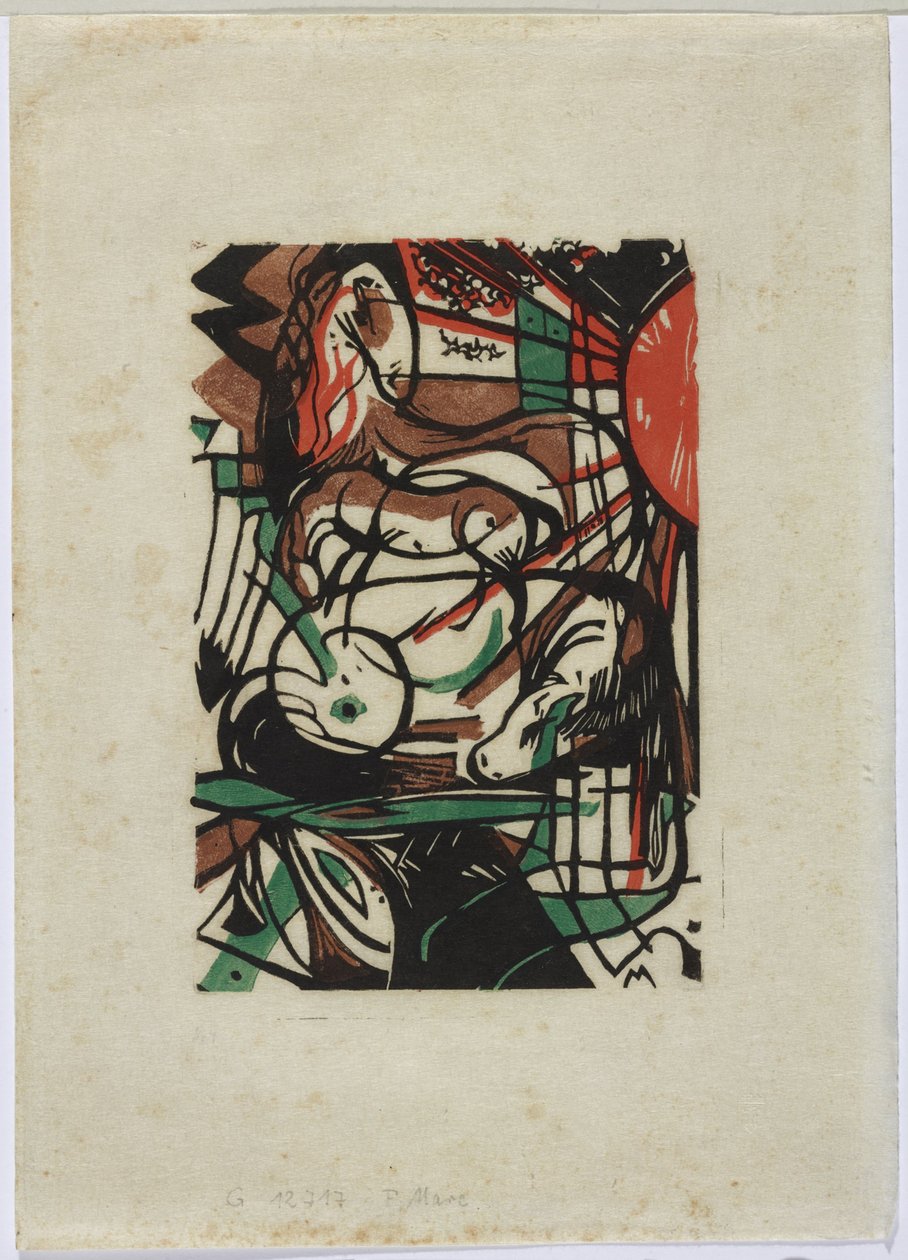 födelse av hästar av Franz Marc