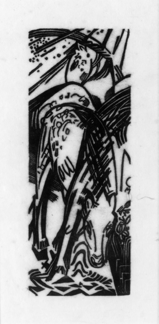 Hästdrickande av Franz Marc