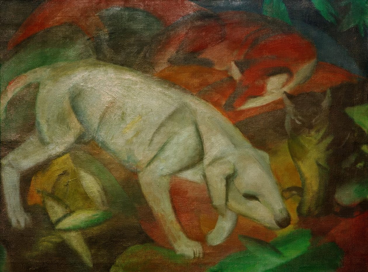 Hund, katt, räv av Franz Marc