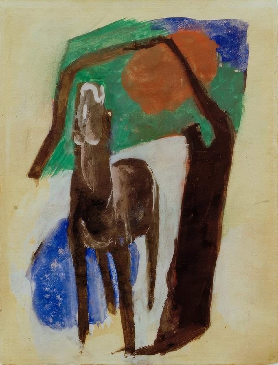 Klagande häst av Franz Marc
