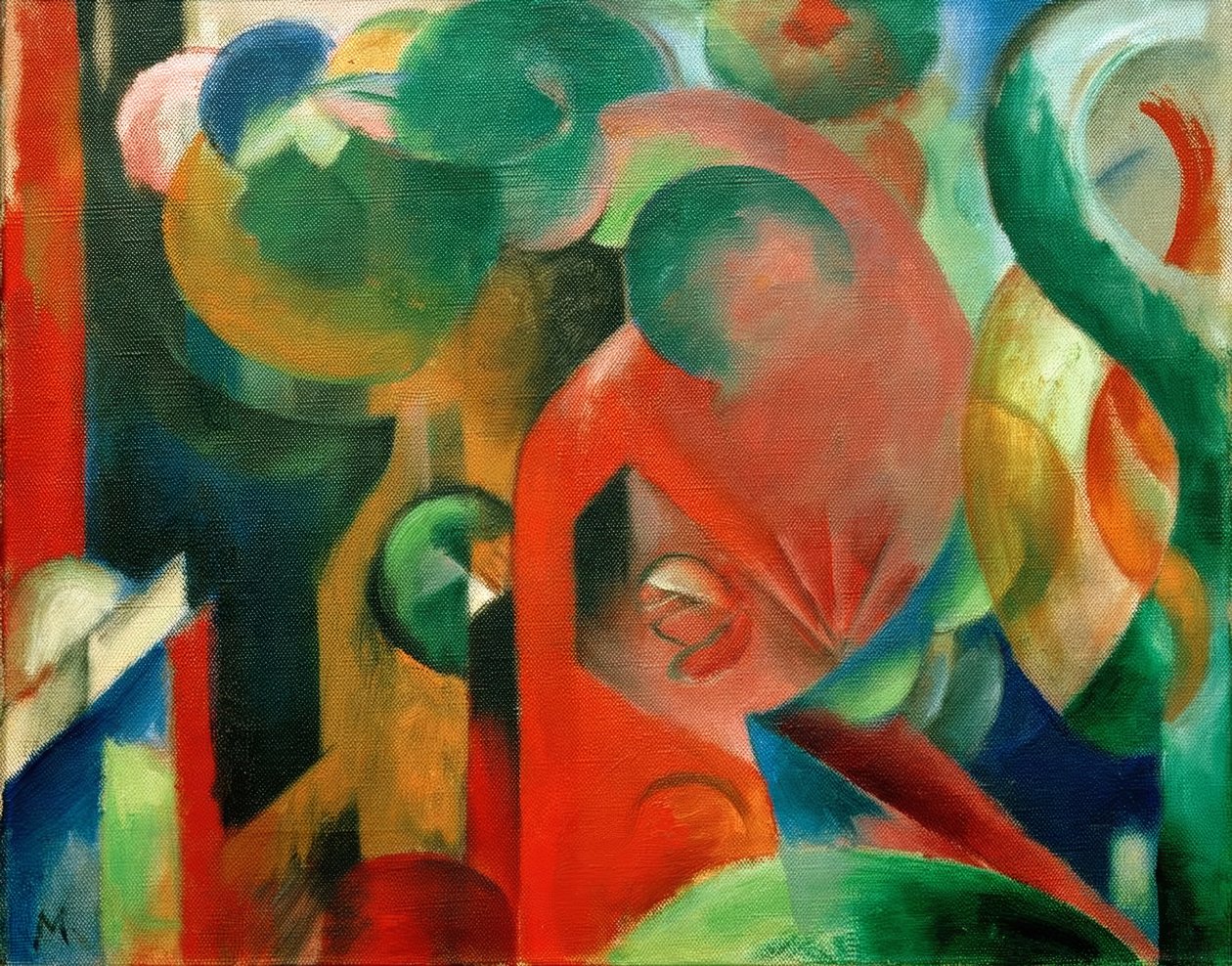 Liten sammansättning III av Franz Marc