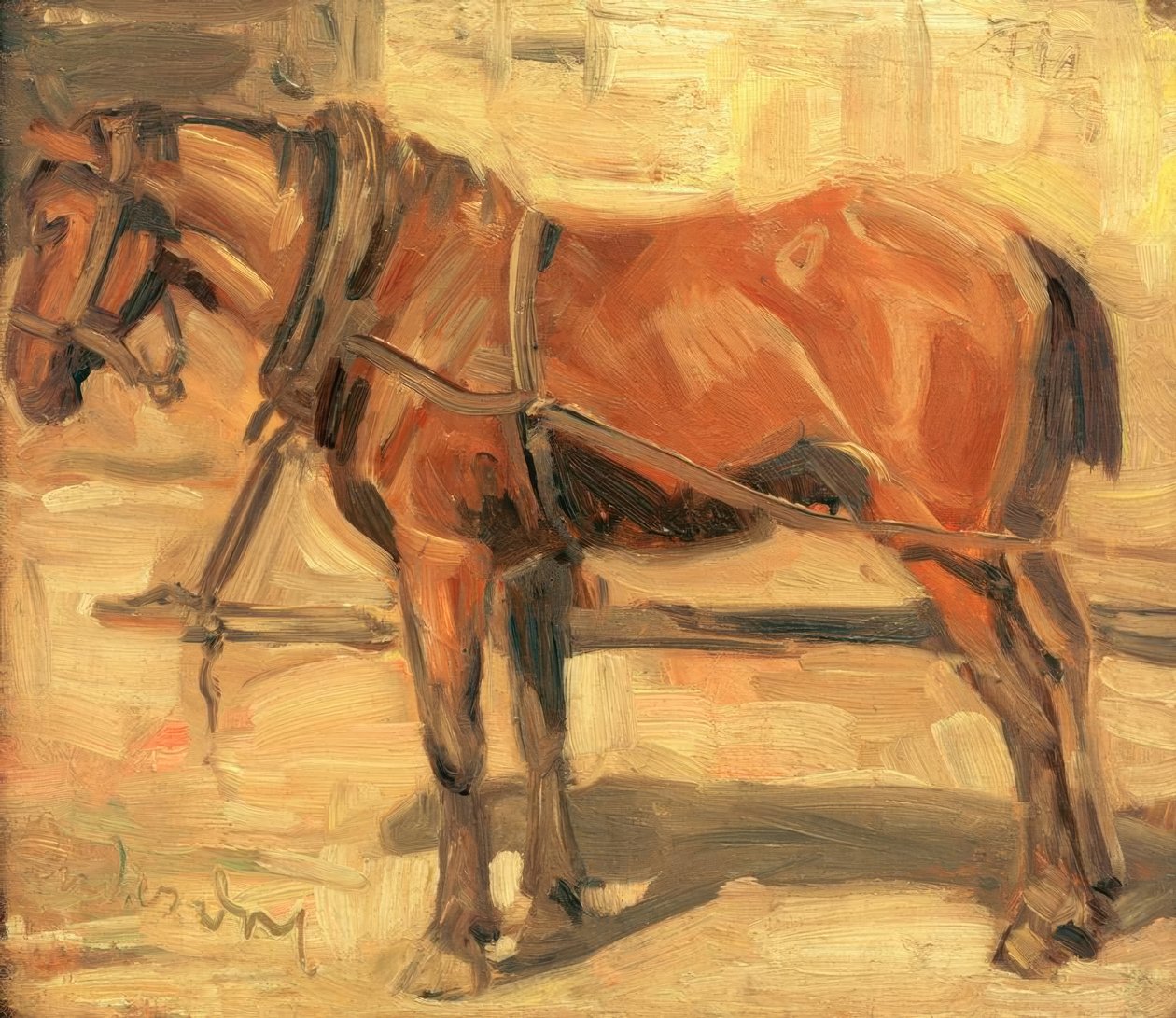 Småhäststudie av Franz Marc