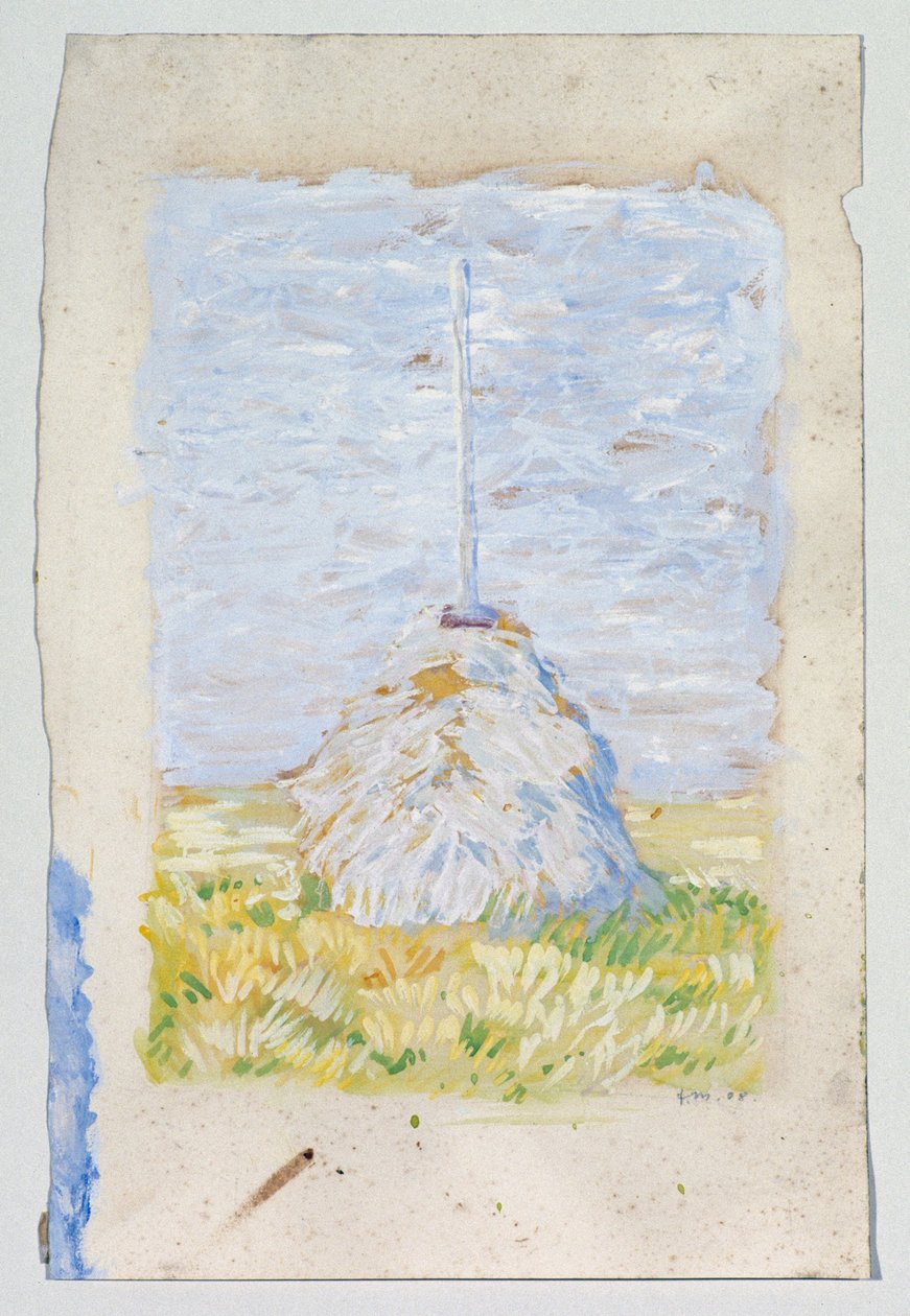 Liten vassknäböj nära Brunnenbach av Franz Marc