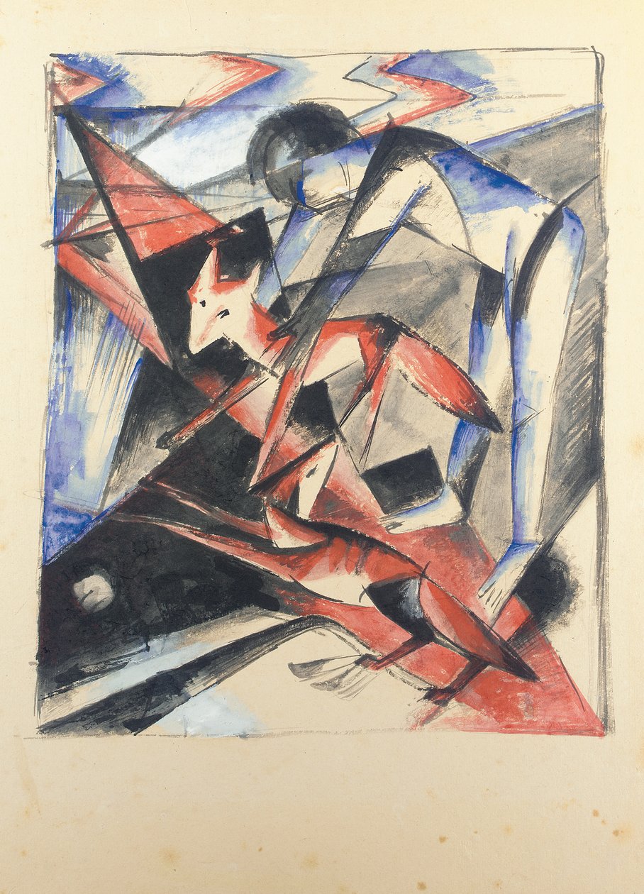 Noah and the Fox, 1913 av Franz Marc