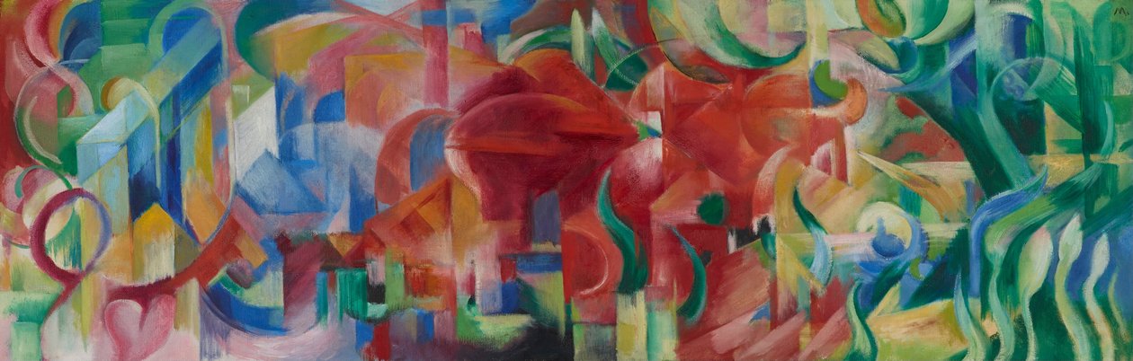 Spela formulär av Franz Marc