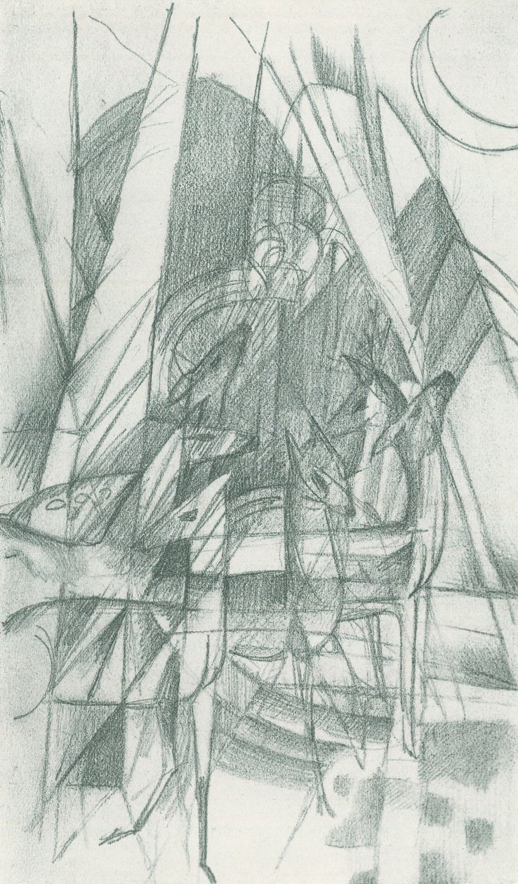 Rotwild av Franz Marc