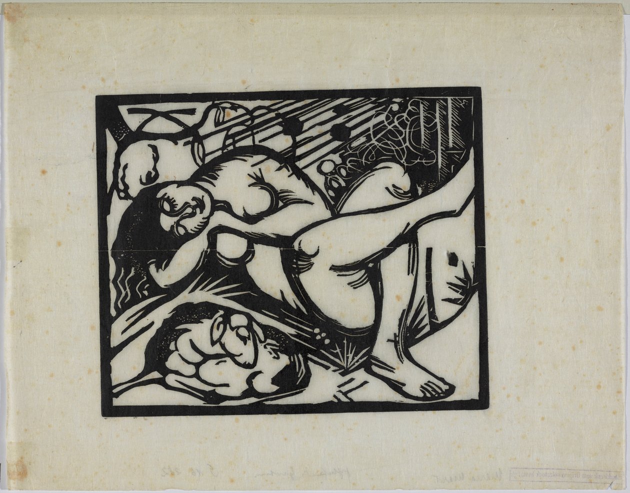 Sovande herdinna av Franz Marc