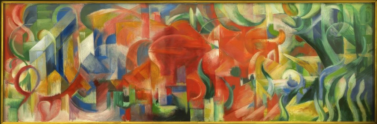 Spela former av Franz Marc