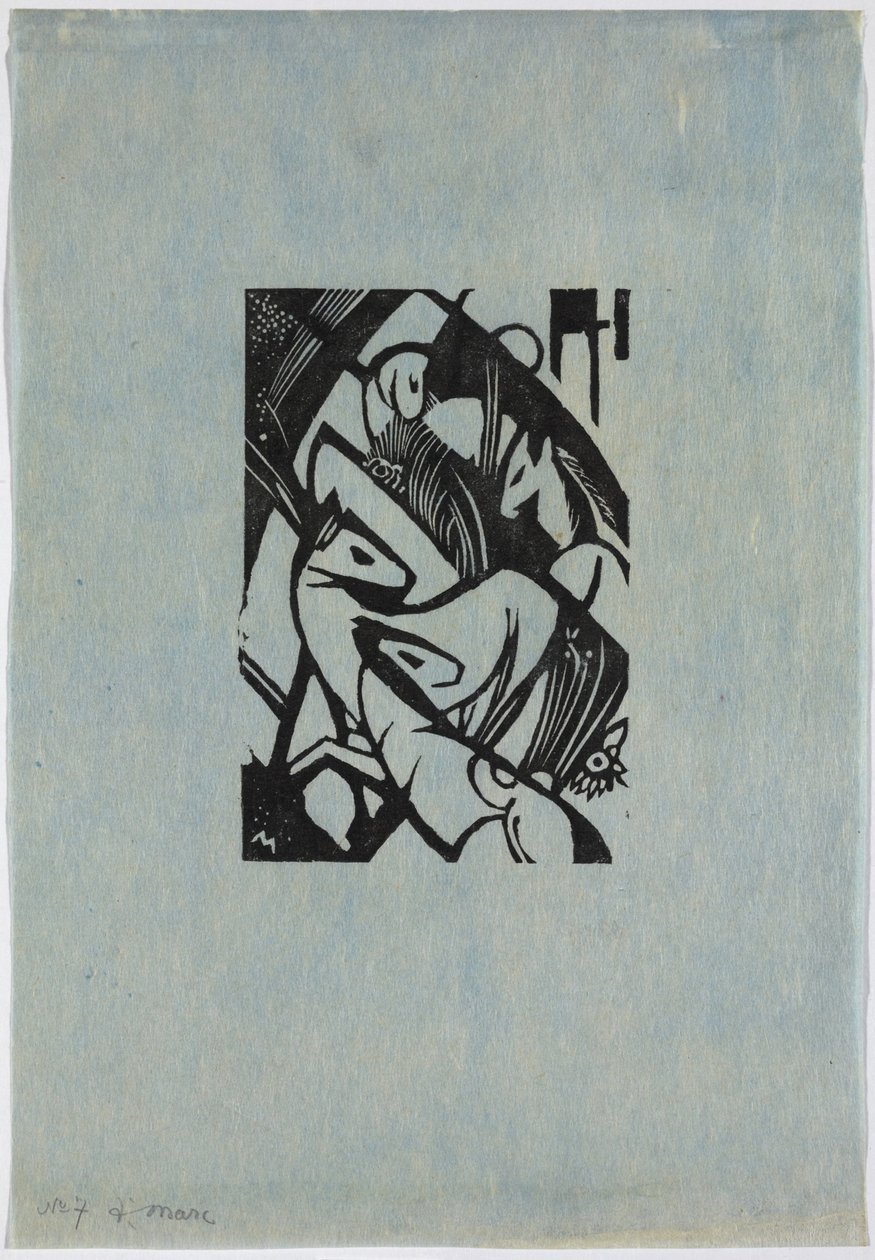 Hoppande hästar av Franz Marc