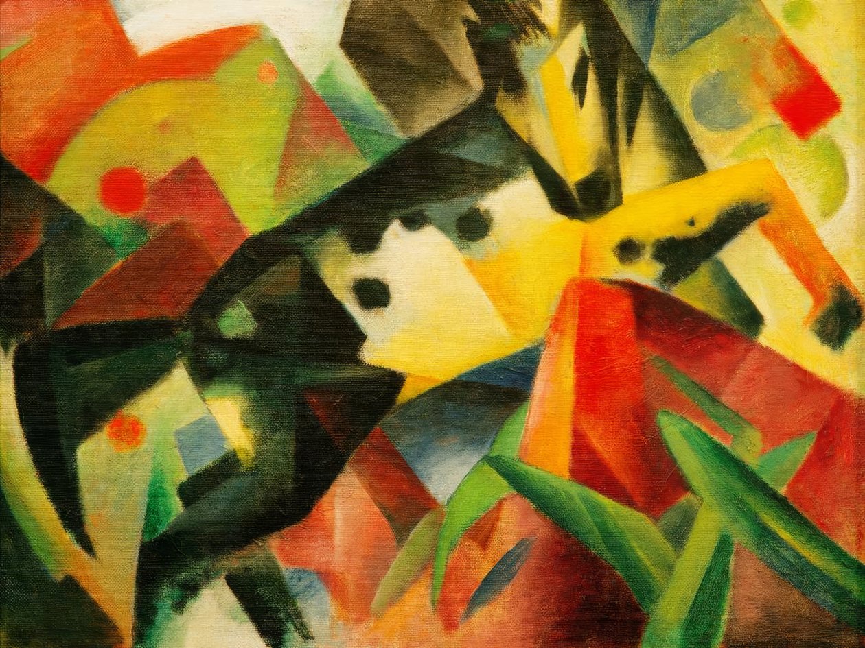 Hoppande häst av Franz Marc