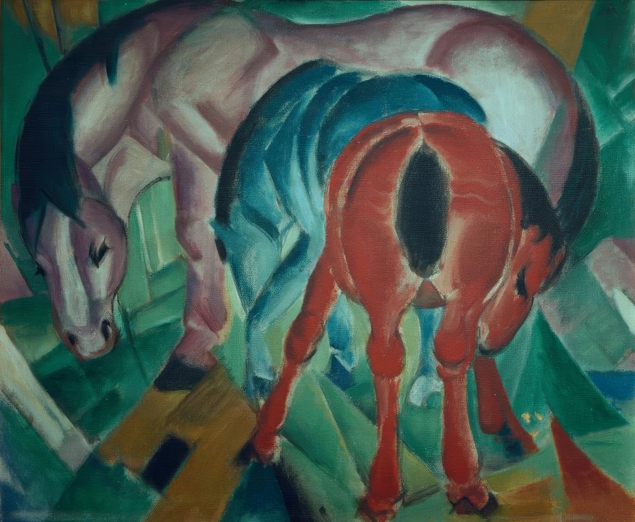 Sto med föl av Franz Marc