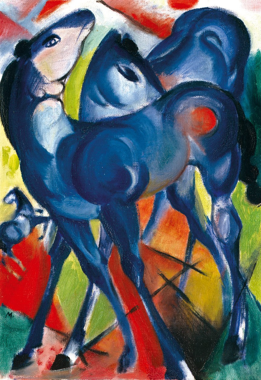 De blå fölen av Franz Marc