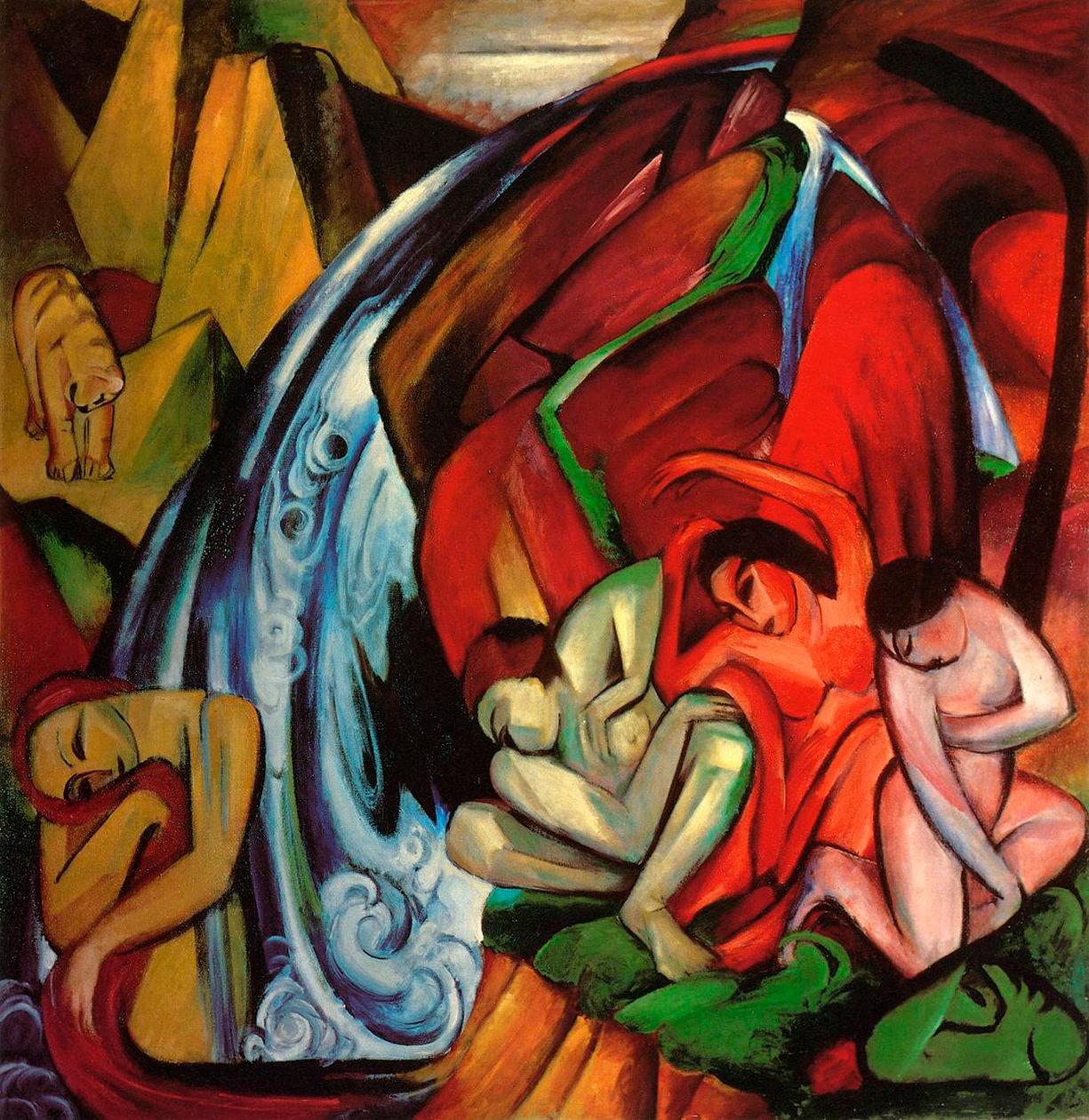 Vattenfallet av Franz Marc
