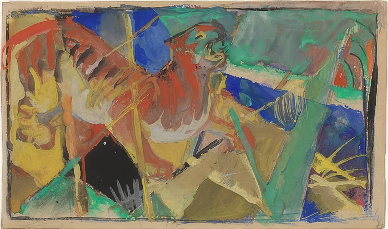 Tiger i djungeln. 1912-13 av Franz Marc