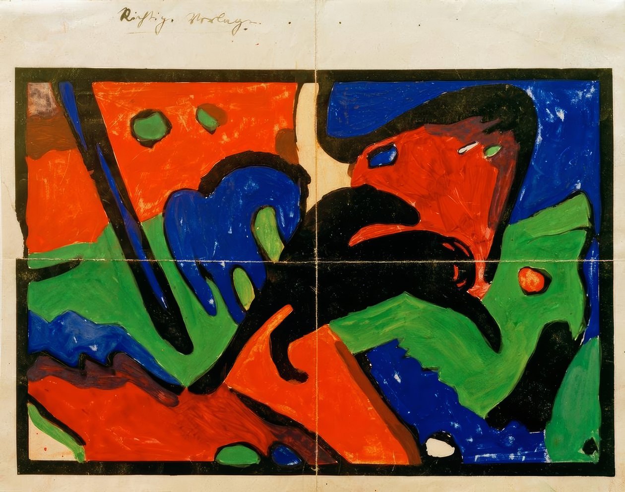 Två hästar av Franz Marc