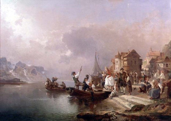 Norsk bröllopsfest av Franz Richard Unterberger