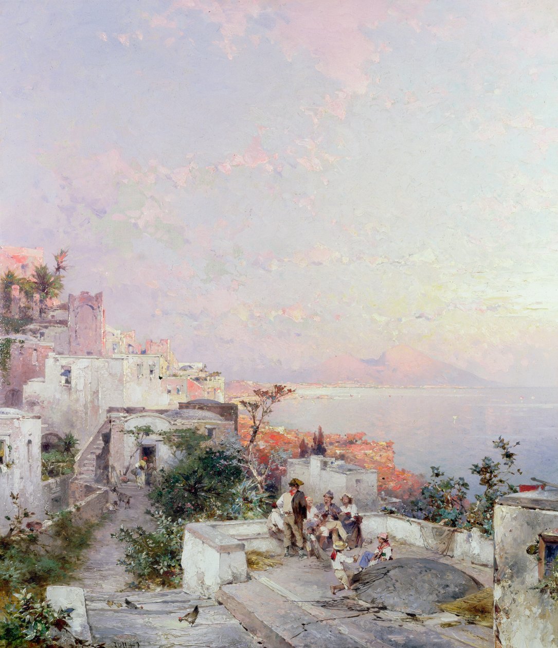 Posilipo, Neapel av Franz Richard Unterberger